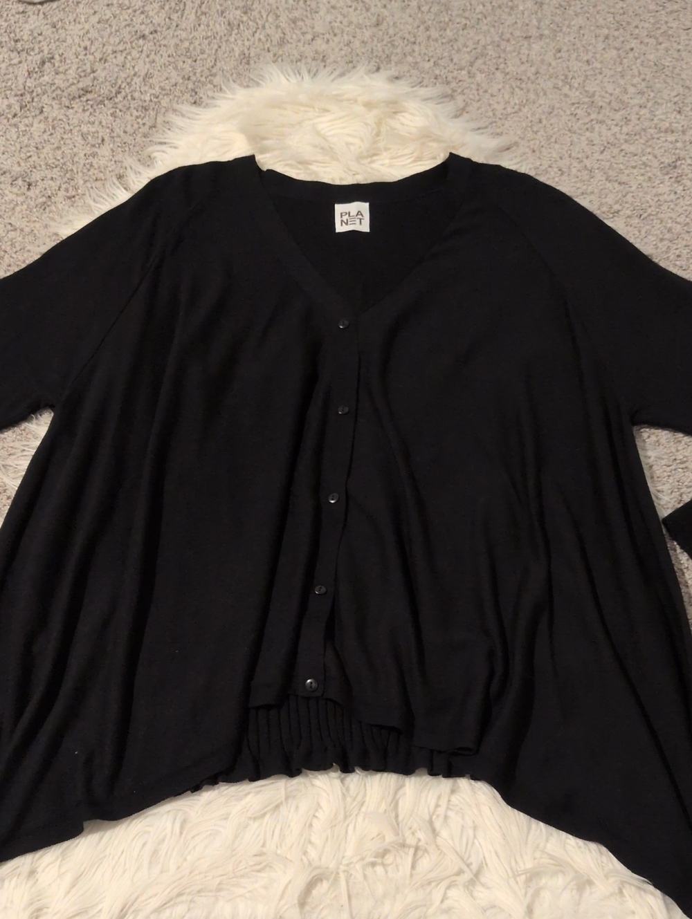 Planet by Lauren G Cotton Blend Sweater
